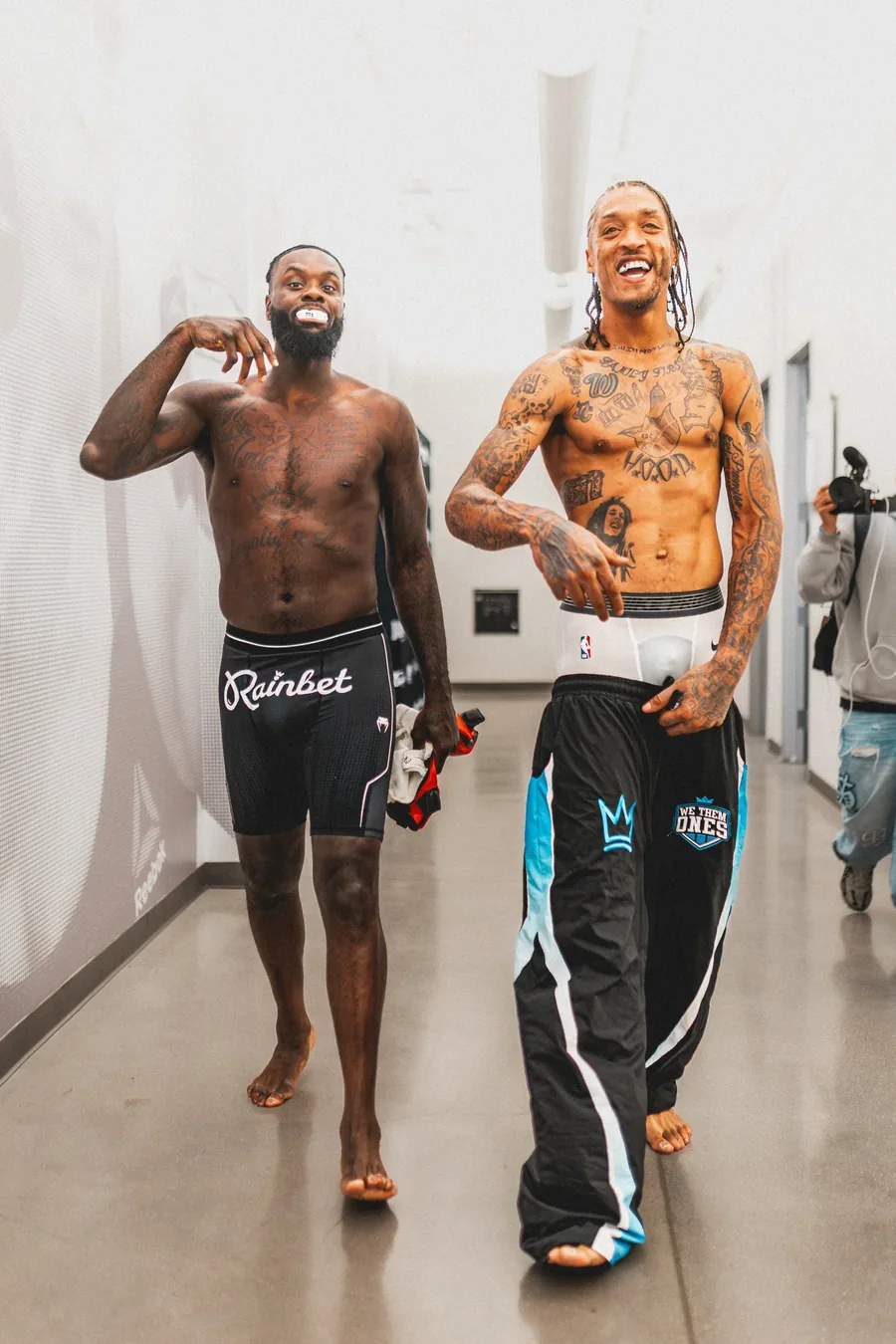 Lance Stephenson after the fight with another athlete