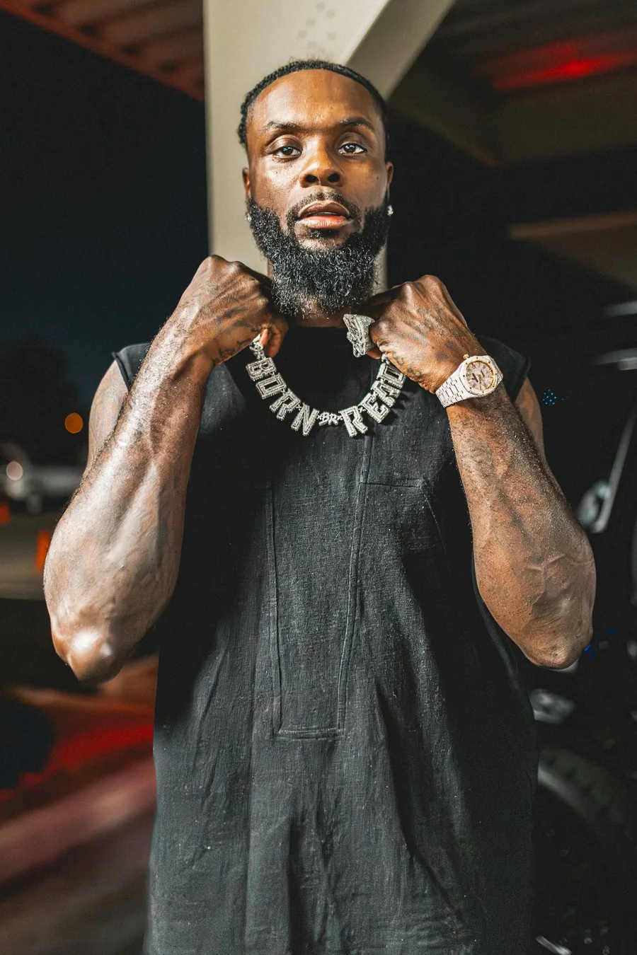 Lance Stephenson post-fight portrait