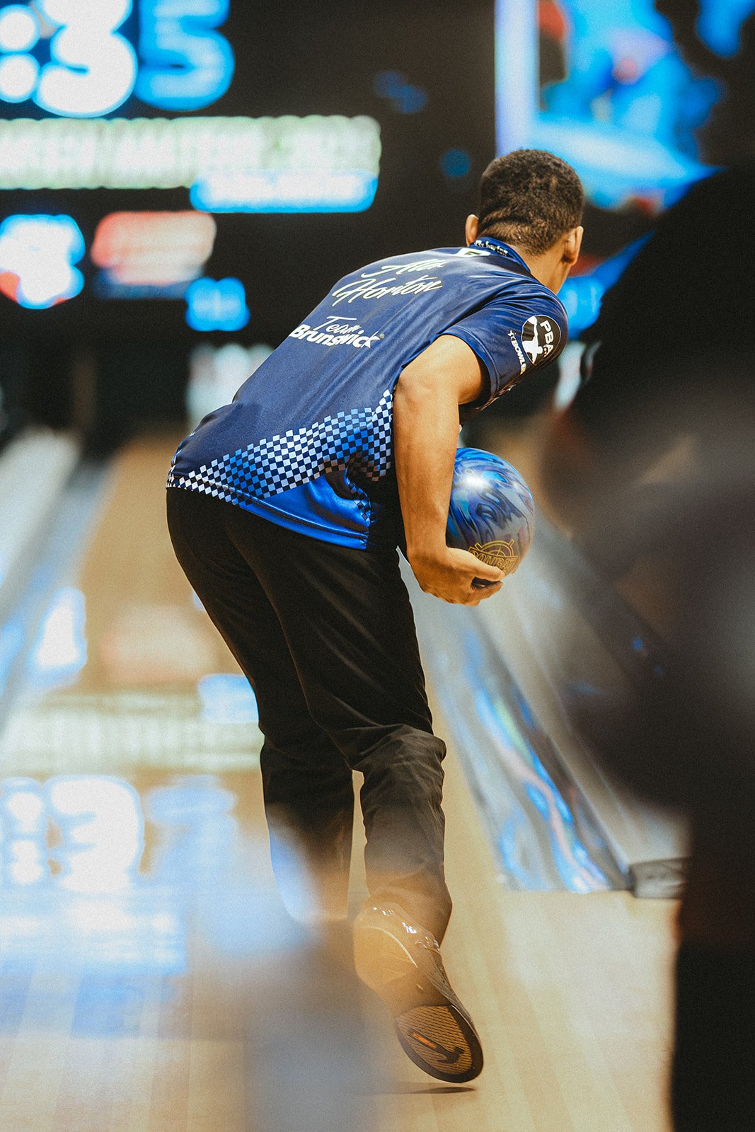 Alex Horton competing at the Storm Lucky Larsen Masters in Sweden